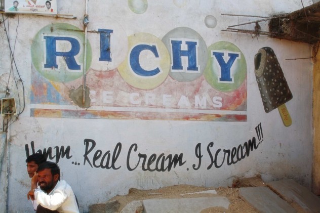Indien Ice cream Straße